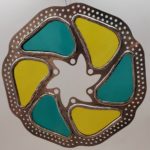 Turquoise and Yellow (160mm)